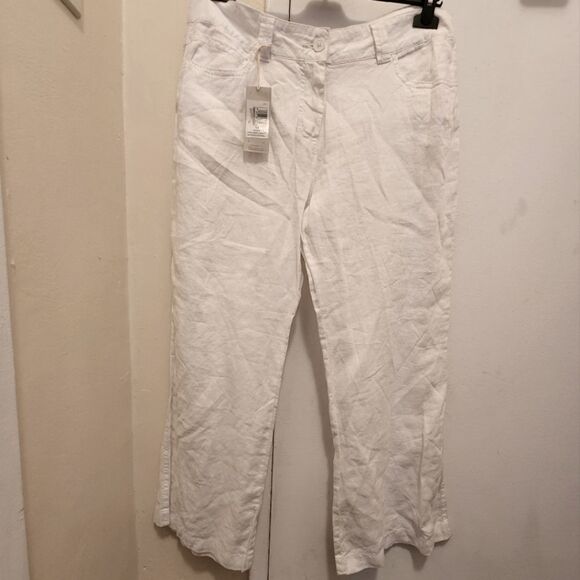 Mark & Spencer pure linen white pants - Picture 3 of 11